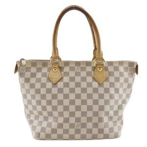 Louis Vuitton Saleya PM Damier Azur Canvas White Handbag